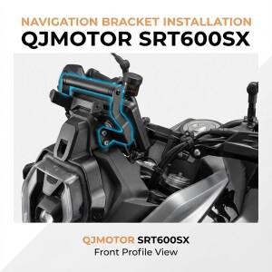 QJMOTOR SRT 600 SRT600S SRT550SX SRT600SX SRT550S 2024-2026 2025용 오토바이 내비게이션 브래킷, 휴대