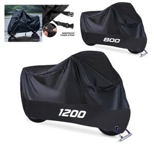 Triumph Tiger 800 900 1200 스피드 트윈 Tiger800 Tiger900 범용 오토바이 커버 야외 방수 블랙