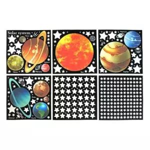 [룽스_65]환상의 세계 야광STICKER 태양계 행성 GS-601