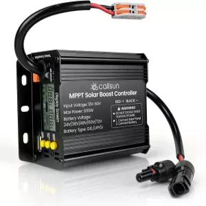 콜선 15A 500W 부스트 MPPT 태양광 충전 컨트롤러 24V/36V/48V/60V/72V 납산 LiFePO4 및 리튬 배터리용