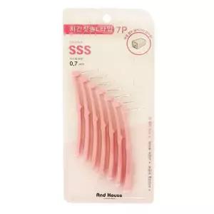 [룽스_65]덴탈 치간칫솔 L형 일회용치실 7P SSS