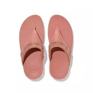 핏플랍 fitflop 핏플랍웜로즈 비즈장식 레더 슬리퍼 FFSO2E313P3