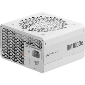 CORSAIR RM1000e ATX 3.1 PCIe 5.1 준비 완료 1000W 전원 공급 장치 u2013 12V-2x6 케이블 포함, 사이베네틱스 골드 효율, 105 C 등급 커패시터, 모던 스탠바이 모드 화이트