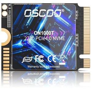 OSCOO 512GB M.2 2230 NVMe Gen4x4 PCIe SSD, 3D NAND, 그래핀 열 솔루션, 최대 5200MB/s, Steam Deck, ASUS ROG Alli, Microsoft Surface, 노트북, 미니 PC, 울트라북과 호환 가능