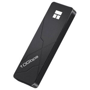 Thermalright M.2 NVMe SSD 인클로저, HR-EB110 AC 블랙, USB3.2 Gen2 10Gbps USB-C 외장 케이스, CNC 알루미늄 하우징, PCIe 2230 2242 2260 2280, 최대 8TB 지원
