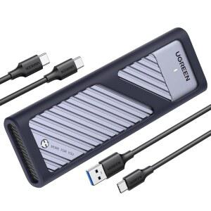UGREEN M2 NVMe SSD 인클로저 USB 3.2세대 10Gbps PCIe 2230 2242 2260 2280 지원 UASP 트림 2개 케이블 도구 포함 없음