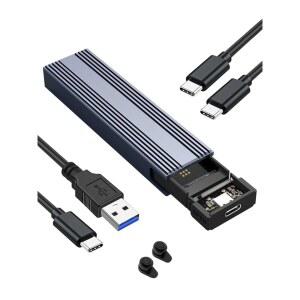 V VCOM M.2 NVMe SSD 인클로저, USB C 외장 어댑터, 3.2 Gen2(10Gbps) 및 UASP, 트림 지원 - 2230/2242/2260/2280 SSD용 M-Key(B+M Key)