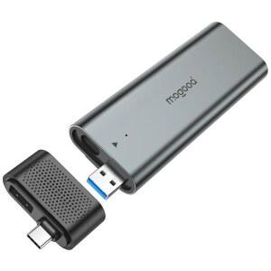 MOGOOD SSD 인클로저, USB 3.2 Gen 2 NVMe 어댑터, 10Gbps 고속 / Type C M.2 케이스, 플러그 앤 플레이, 2280 2260 2242 2230 SSD와 호환, ABS 소재
