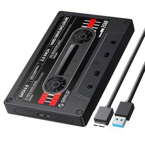 ORICO 2.5인치 하드 드라이브 인클로저 SATA-USB3.0 DIY 스티커 외장 HDD 7/9.5mm SSD, Xbox, PS4, 삼성, WD, Seagate와 호환되는 UASP Max 6TB 휴대용 케이스