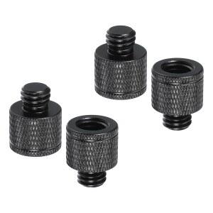 PATIKIL 삼각대 나사 어댑터 M10 암에서 매직 마이크 액세서리, 20mm 카메라 마운트 더블 암 3/8 컨버터 홀더 너트 수컷, 커넥터 4개 헤드