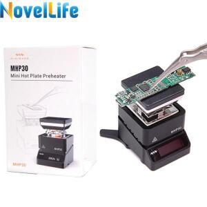 MHP30 미니 핫 플레이트 SMD 예열기, 예열 재작업 스테이션, PCB 보드 납땜 제거 가열 플레이트, LED 스트