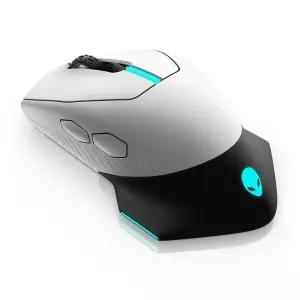 258796 Alienware 유선/무선 게이밍 마우스 610M-라이트, 루나 라이트