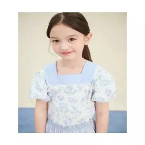 BI5465G04Q 빈폴 키즈 상의 러블리 빙키 걸즈 플라워 프린트 반소매 블라우스