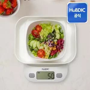 휴비딕 전자저울 가정용저울 디지털 주방저울 가정용 요리용 이유식 베이킹 계량 HUS-200K 전용트레이포함