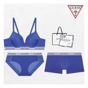게스 언더웨어 () 메쉬 노와이어 커플속옷세트 BRBPDR511BU 2354474