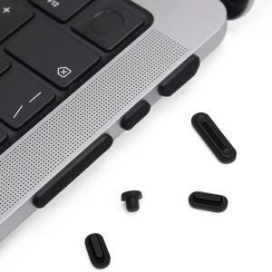 7피스 먼지 플러그 커버 컵 세트 macbook 호환 Pro 14/16 인치 Air M3 M2 M1 A3403/A3112/A2681/A2941/A277