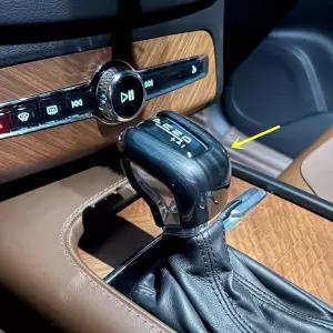 볼보 S60 V60 XC40 ZiWen 새로운 인테리어 트림 센터 기어 변속 노브 커버 액세서리 A 블랙 우드