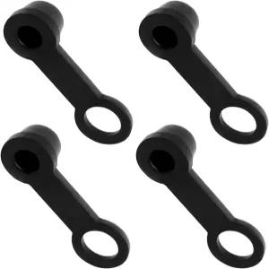 Pxobiug 4 PCS 자동차 브레이크 블리더 나사 캡 방진 고무 자동 블리드 니플 저크 커버 그리스 피팅 먼지