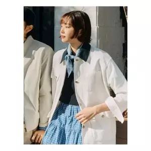 빈폴 레이디스 리넨 혼방 워크 재킷 화이트 (BF5339C031) 589960Moony