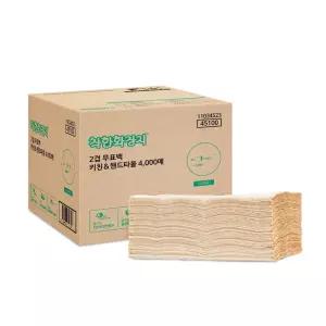 착한화장지 무표백 프리미엄 2겹 핸드타올 4 000매
