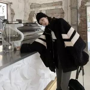 여자 2컬러 하프넥 뽀글이 큐티 집업점퍼 양털 후리스 양털점퍼 양털집업 양털잠바
