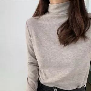 여성 목폴라 티숙 DHHE74 여아 여성 여성 나시 골지반폴라 터틀넥 가을 티숙 내생산 폴라티숙 mz