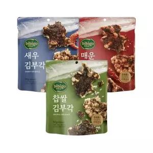 비비고 김부각 50g 찹쌀 x1개+매운 x1개+새우 x1개