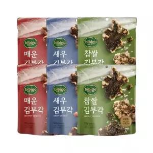 비비고 김부각 50g 찹쌀 x2개+매운 x2개+새우 x2개