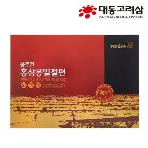 [본사직영] 대동고려삼 6년근 홍삼 봉밀절편 20gx10개입 (1박스) 개별포장 홍삼절편