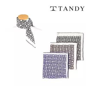[탠디] TANDY 모노패턴 레이스 손수건 스카프