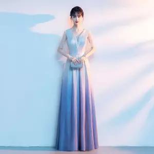 단체복 연주복 연주회 드레스 합창단복 하늘색 무대공연복