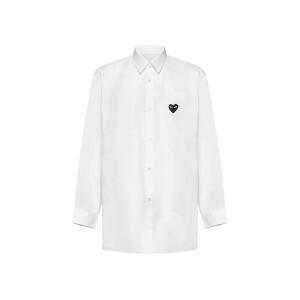 [꼼데가르송] 26SS 블랙 하트 와펜 셔츠 화이트 AX-B004-051-2