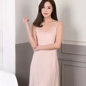 쿨샵 보들보들한 여성 롱 슬립 런닝 인견원피스 (WA52BBE)