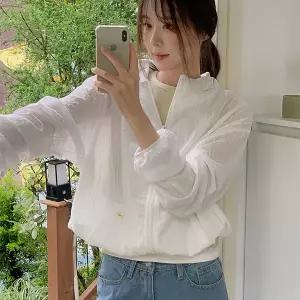 핫핑 [살안타템/후들쾌적] 필린 펀칭레이스 스트링 스토퍼후드 집업점퍼