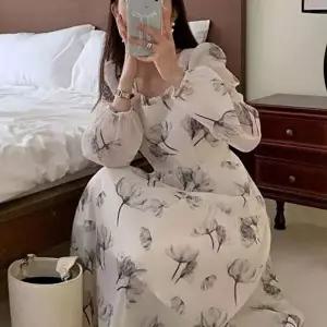 여리여리 꽃무늬 캉캉 플라워원피스 a라인원피스 스퀘-WD5EF93