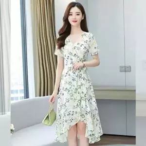 원피스 플라워 랩스커트 프릴 코디피셜-WD5EFD5