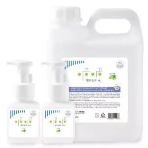 이공이공 핸드워시 머스캣향 4L 1개+300ml 본품 2개 (WAEA1E2)