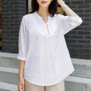 [데드라](110size)루시버튼블라우스 TBD3292