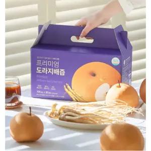 프리미엄 도라지배즙 30포 물넣지않은 어른용 (생도라지25%, 수세미, 국내산햇배) 고함량