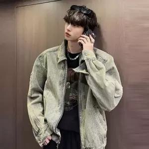 [하프클럽/]WL 빈티지한 밑단 스트링 청자켓 독특하고 멋스러운 빈티지한 느