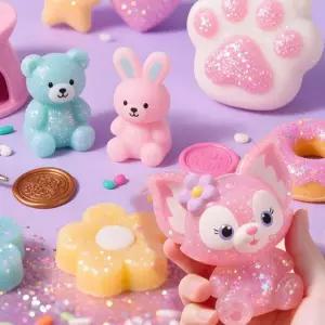 13세이상 어린이 DIY 말랑이재료 키트 슬라임대용 스트레스 해소 장치 말랑이 동물말랑이