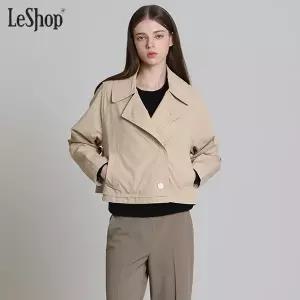 [르샵(LeShop)] 투버튼 숏 바바리형 자켓 (택가격: 179000원)