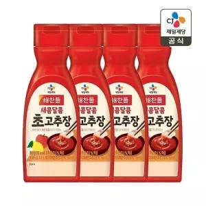 해찬들 새콤달콤 초고추장 300g(튜브형) x4개