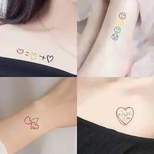 타투 스티커 10종 디자인 세트 N_2 문신 헤나 레터링타투스티커 (WC8CC7B)