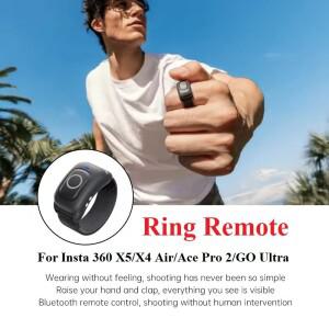 Insta360 링 리모컨은 최대 20m까지 원격 제어를 지원합니다. Insta 360 X5/X4 Air/Ace Pro 2/GO Ultra 정