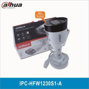Dahua Dahua IPC-HFW1230S1-A S5 2MP 엔트리 IR 고정 초점 POE 불릿 네트워크 카메라, 내장 마이크
