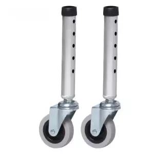보행보조기 바퀴 교체 워커 트롤리 브레이크 25mm 지팡이 부품 보조기 도구 그레이 세트