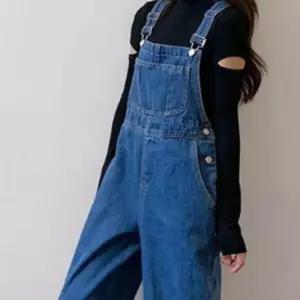 멜빵 LD889 팬츠 데님 청반바지 여성 와이드