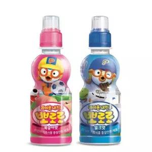 뽀로로 음료수 복숭아맛12개 밀크맛12개 235ml 24개 41039214)