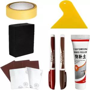 나무 바닥 수리 키트 25g 퀵 페인트 스틱 원목 긁힘 테이블 캐비닛 바닥재 주방 판자 걸레받이 조리대 가정